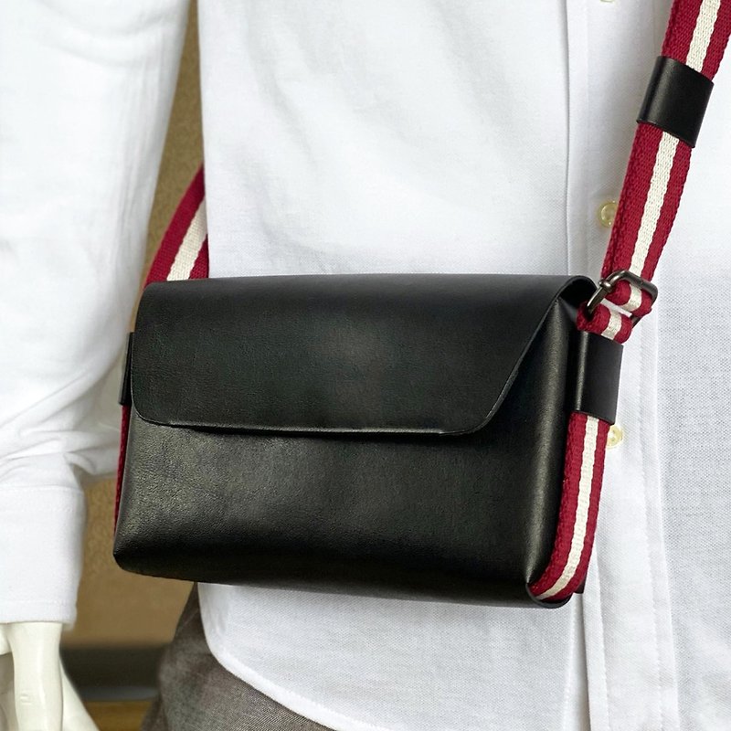 COZI - Veg-Tanned Leather Crossbody Sling Bag Shoulder Bag - Messenger Bags & Sling Bags - Genuine Leather Brown