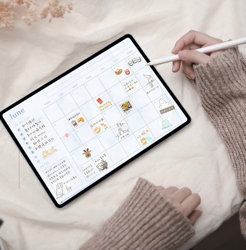 2026電子手帳-雲石若夢大理石/月週日プラン/ライフログ/効率化テンプレート - デジタルプランナー - その他の素材 