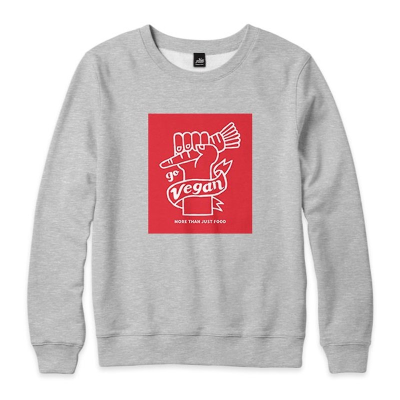 Go Vegan -! Linen deep gray - neutral version University T - Men's T-Shirts & Tops - Cotton & Hemp Gray