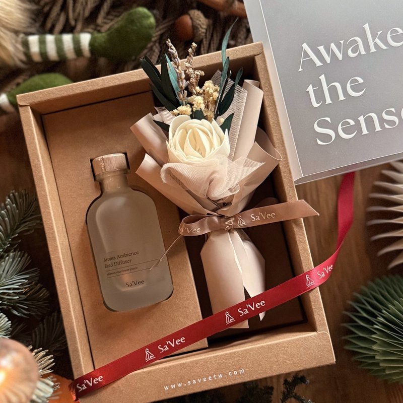擴香花束禮盒 Scented Bloom Giftset - 香氛/精油/擴香 - 精油 咖啡色