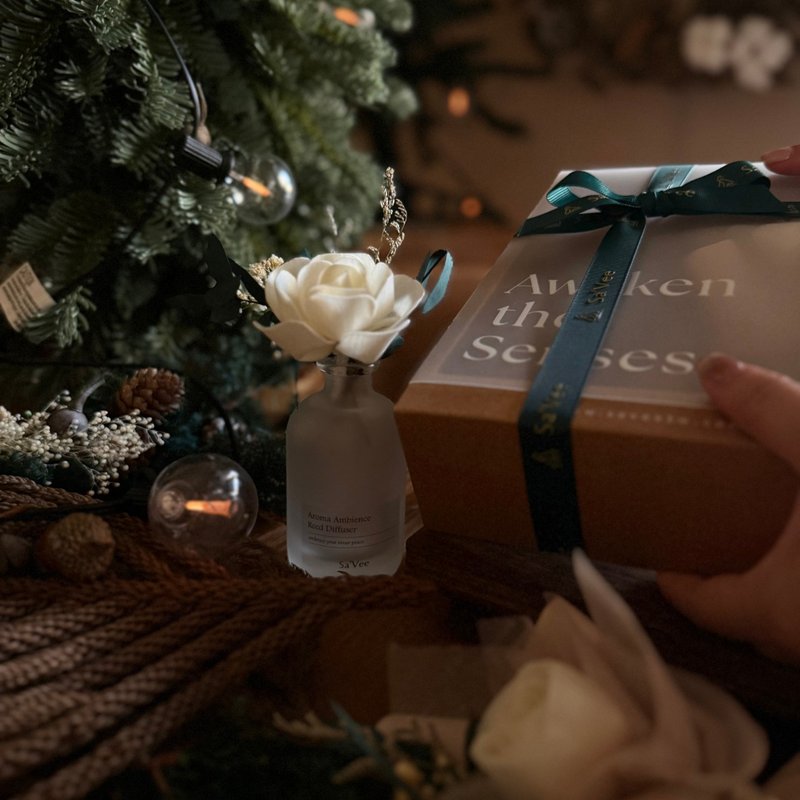 Scented Bloom Giftset Diffuser Flower Gift Box - Fragrances - Essential Oils Brown