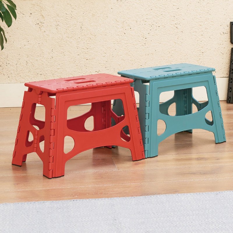 Japan's Tianma Quick-Storage Naigu Portable Anti-Slip Folding/Folding Chair - Height 32CM - Multiple Colors Available - เก้าอี้โซฟา - พลาสติก หลากหลายสี