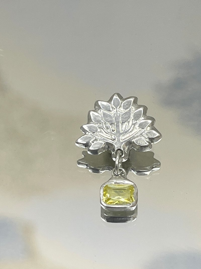 Christmas Limited //Cultural Coin [Silver Clay Experience] [A Gemstone Tree Silver Pendant] - Metalsmithing/Accessories - Sterling Silver 