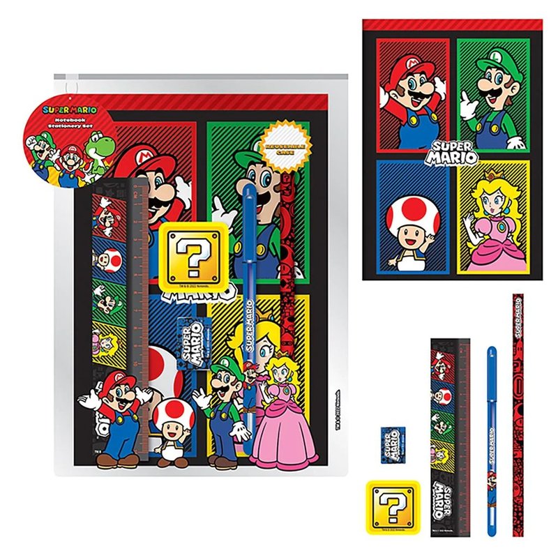 【Nintendo】Mario and his adventure partners Pengpai stationery set/SUPER MARIO - Other - Other Materials Multicolor