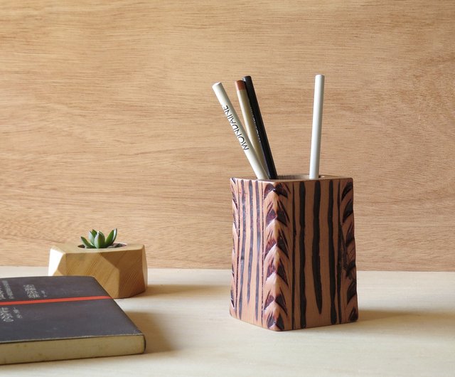 Wood Pen Holder