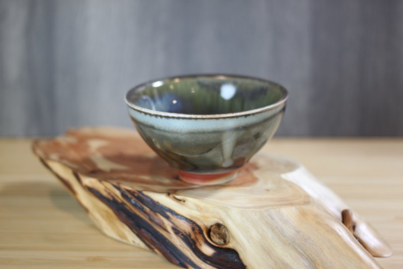 【送禮好物】120ml 天目釉 柴燒茶杯 鶯歌名家葉敏祥手工作品 - 其他杯子 - 瓷 