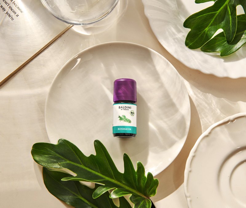 BALDINI Organic Rosemary Essential Oil ROSMARIN - น้ำหอม - แก้ว สีม่วง