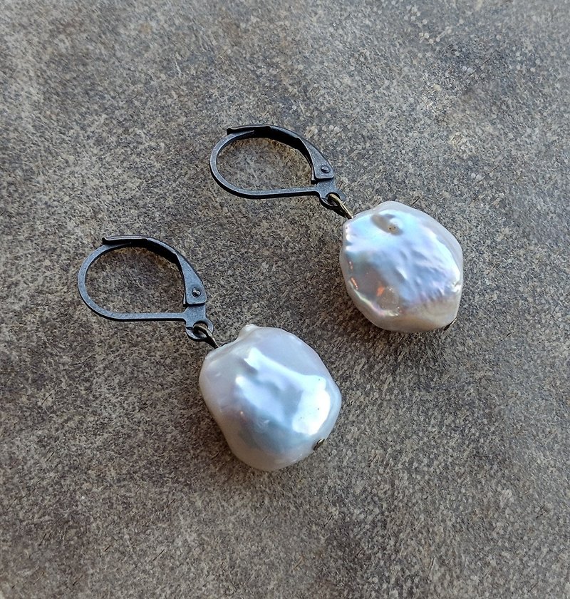 Baroque Pearl Earrings - Earrings & Clip-ons - Other Metals 
