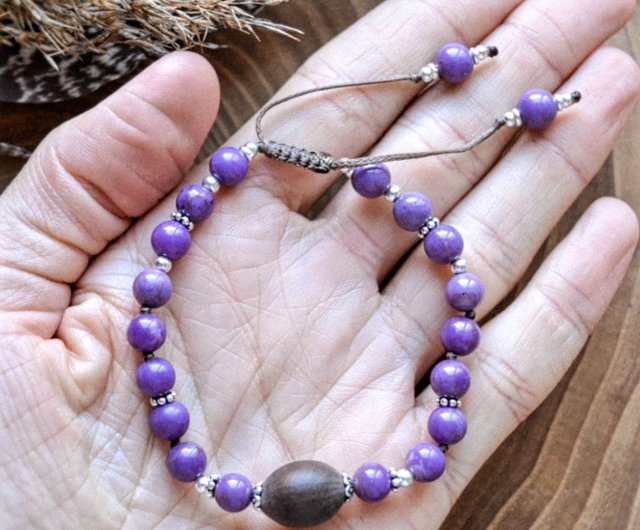 Phosphosiderite Beads, Purple Gemstone Beads