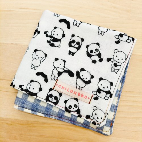 1pc Panda Embroidered Small Hand Towel