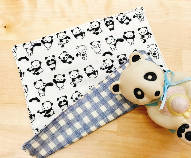 1pc Panda Embroidered Small Hand Towel