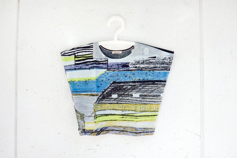 KIDS-Short-sleeved top/family outfit - Tops & T-Shirts - Cotton & Hemp Multicolor