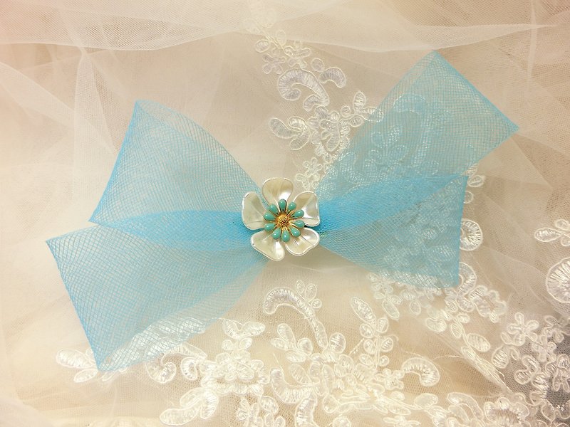 Wear a happy decoration - small headdress series-c - Hair Accessories - Other Materials Blue