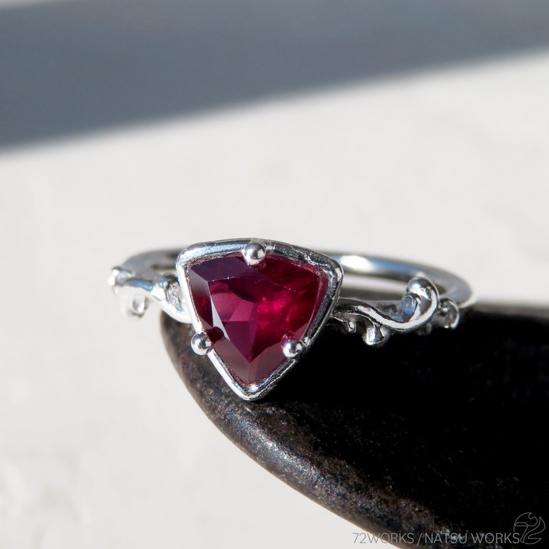 ロードライトガーネット リング / Rhodolite Garnet Ring lll - 戒指 - 寶石 粉紅色