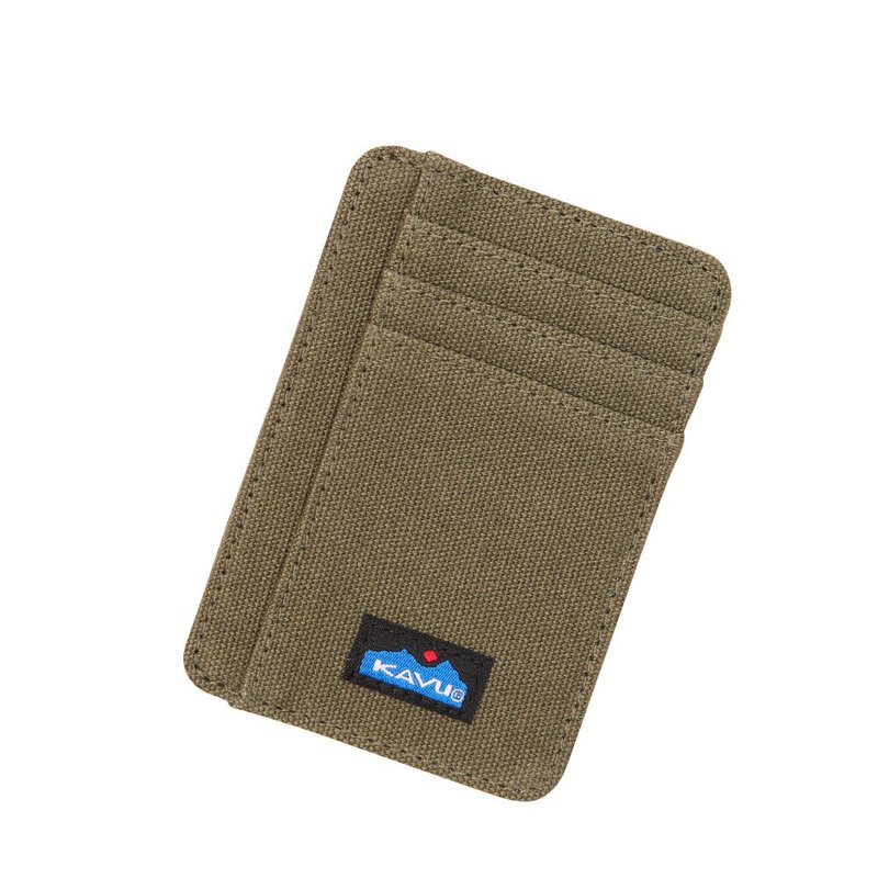 【シアトルKAVU】フェアバンクスダブルウォレットシーウィードグリーン＃9205 - 財布 - その他の素材 多色