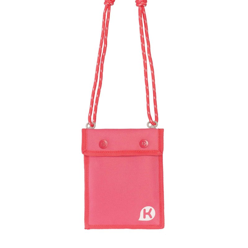 WEEKEND Series Pocket Bag - Pink - กระเป๋าแมสเซนเจอร์ - เส้นใยสังเคราะห์ สีแดง