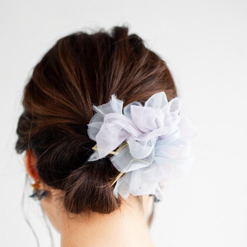 咲き編みシュシュ　咲き編みバンスクリップ　キープスタイラー 咲き編みシュシュ 咲き編みバンスクリップ キープスタイラー