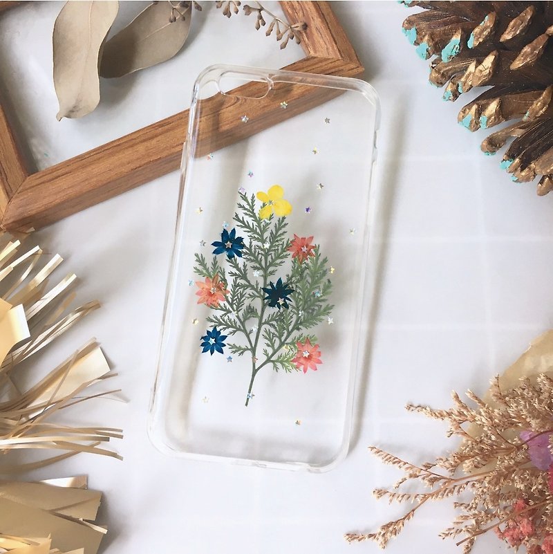 Xmas Tree - pressed flower phone case - Phone Cases - Plants & Flowers Green