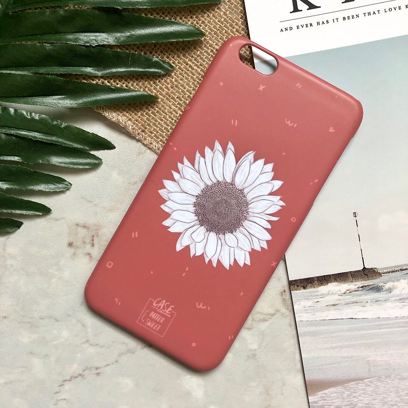 white sunflower lonly :: sunflower collection - Phone Cases - Plastic 