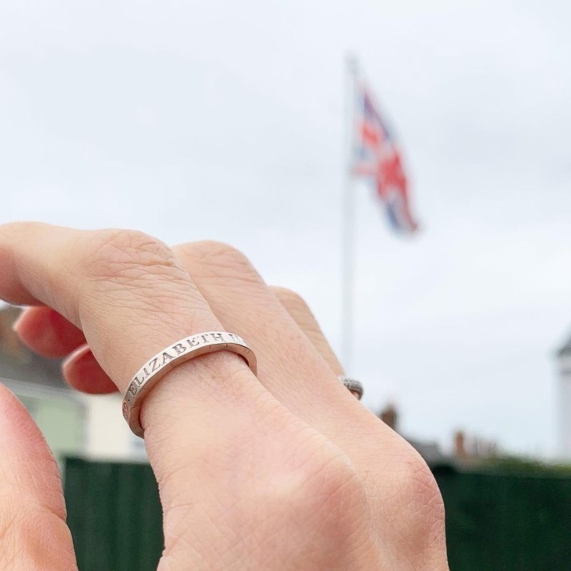 UK 20p coin ring (Thin) - แหวนทั่วไป - ทองแดงทองเหลือง 