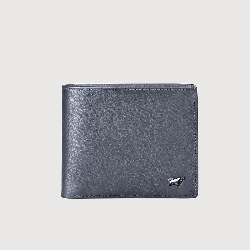 [Free upgrade gift packaging] Poso-A embossed cowhide leather wallet (various styles)-Blue/BF519-NY - กระเป๋าสตางค์ - หนังแท้ สีน้ำเงิน