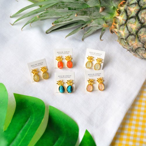 M’s Casa。パイナップルクッキーピアス M's Casa様専用。パイナップルクッキーピアス （MDS BtoB