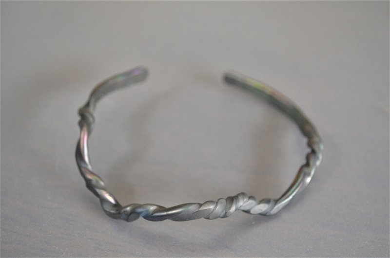 titanium bangle・dark torsion・チタンバングル・dark torsion・A - 手鍊/手環 - 其他金屬 灰色