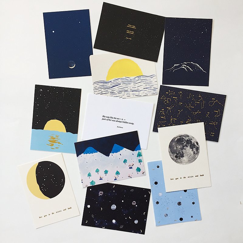 My Universe Postcard - set of 12 - Cards & Postcards - Paper Multicolor