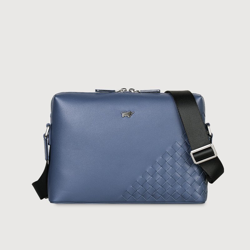 [Free Gift Bag] Murphys Crossbody Bag-Vintage Blue/BF524-62-VBL - กระเป๋าแมสเซนเจอร์ - หนังแท้ สีน้ำเงิน