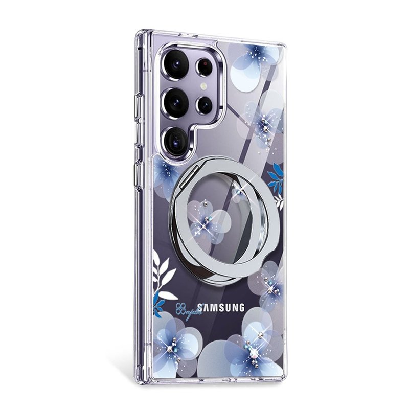 apbs Samsung S25/S24/A56系列 軍規360旋轉磁吸立架鑽殼-四季-冬 - 手機殼/手機套 - 其他材質 多色