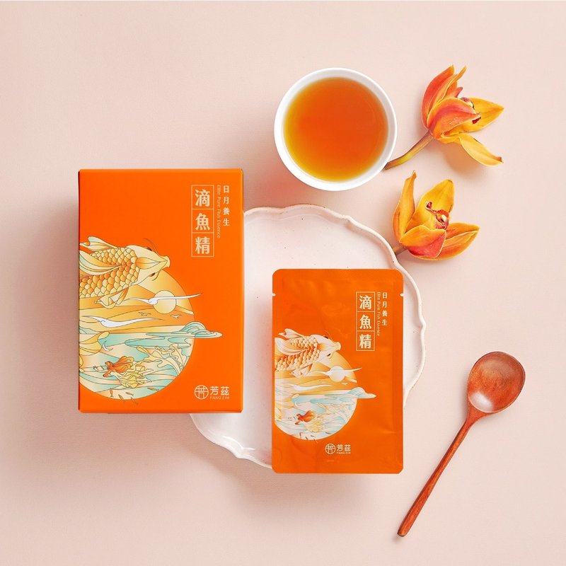 芳茲 日月養生滴魚精 滋補養生飲 | 彩盒款 8 包 / 盒 (不含碗) - 養生/保健食品/飲品 - 濃縮/萃取物 多色