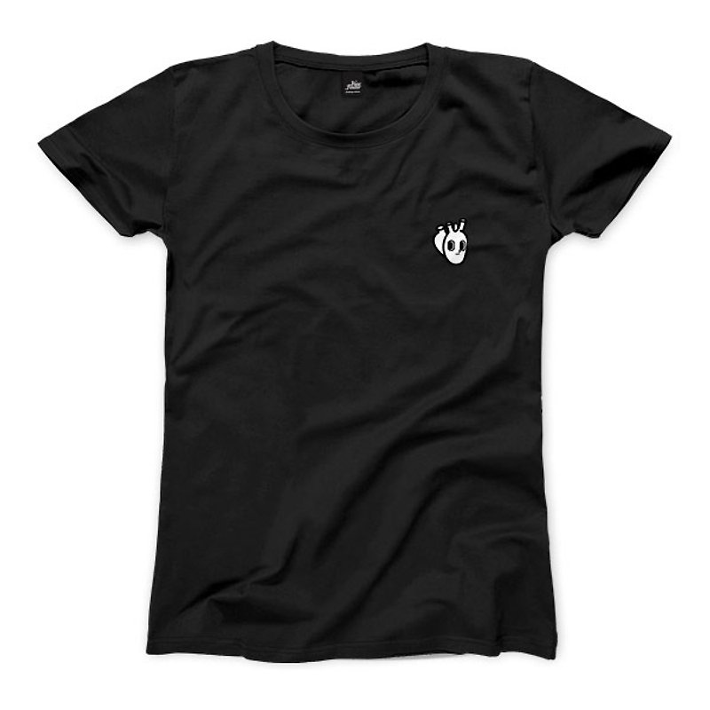 Heart - Black - Women's T-Shirt - Women's T-Shirts - Cotton & Hemp 