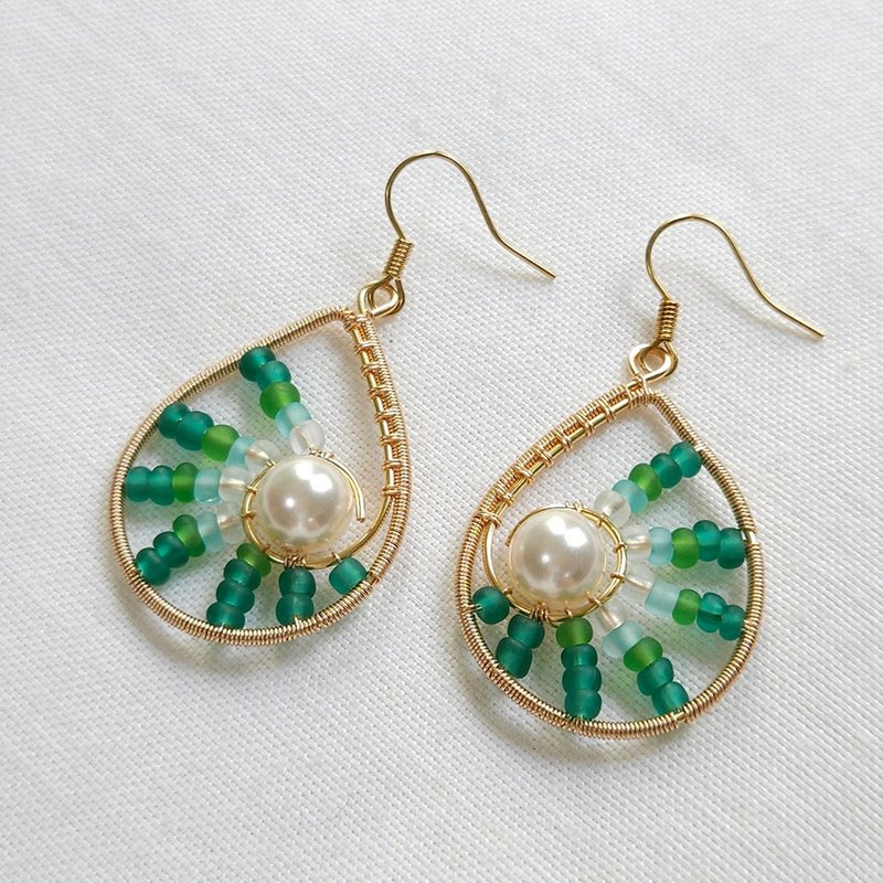 Monet impression earrings - ต่างหู - วัสดุอื่นๆ 