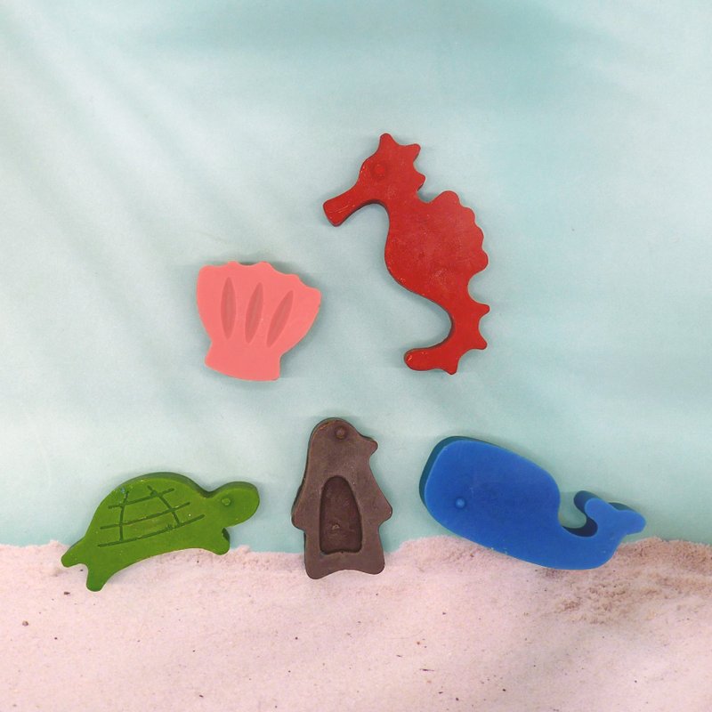 (Gift for kids) Go Doodle Mini Ocean Animals Crayons for kids (Set of 5) - ของเล่นเด็ก - ขี้ผึ้ง 