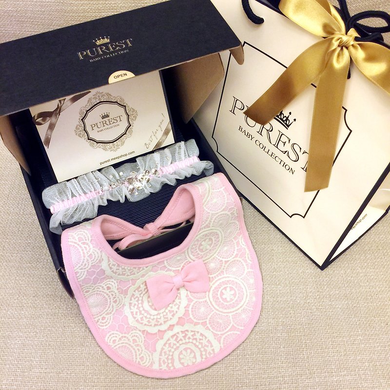 PUREST Diamond Princess's gorgeous dress / gift box / baby Mi Yue / birthday / gift preferred - Baby Gift Sets - Cotton & Hemp Pink