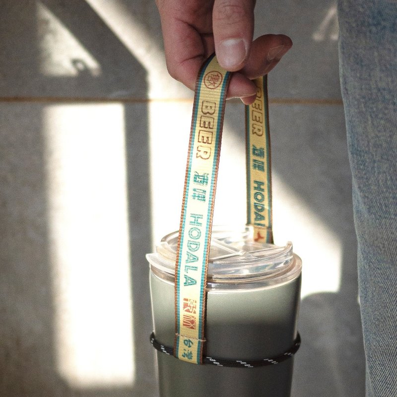 飲料好提繩 Drink Carrier - 啤酒 - 飲料提袋/杯套 - 聚酯纖維 咖啡色