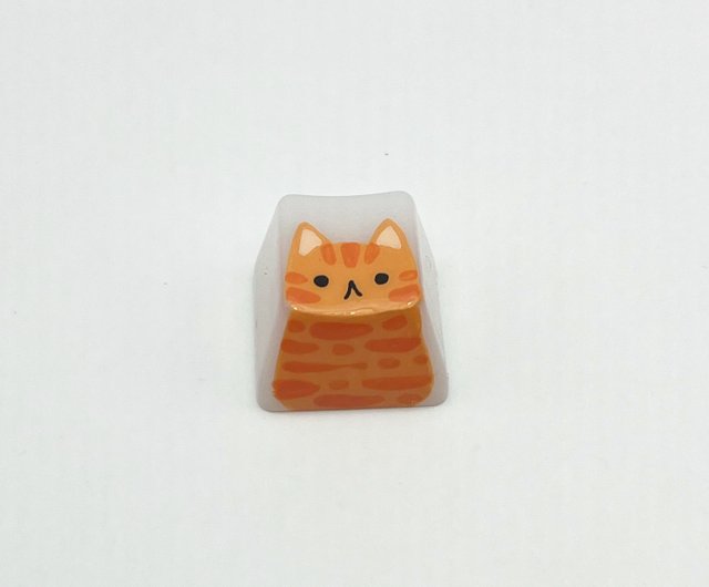 OEM keycap Orange cat Ginger cat - Shop fayfena Computer