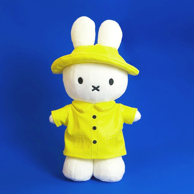 BON TON TOYS Miffy米菲兔填充玩偶-雨衣兔 24cm - 公仔/玩偶 - 聚酯纖維 黃色