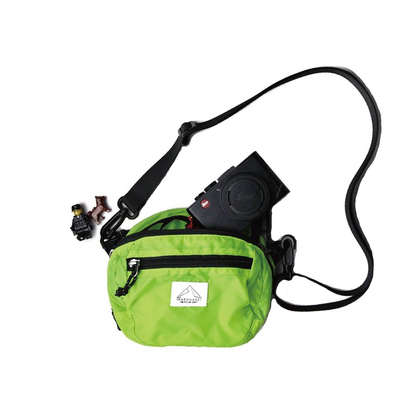 Outdoor functional hip casual retro sports waist bag messenger bag - Messenger Bags & Sling Bags - Nylon Green