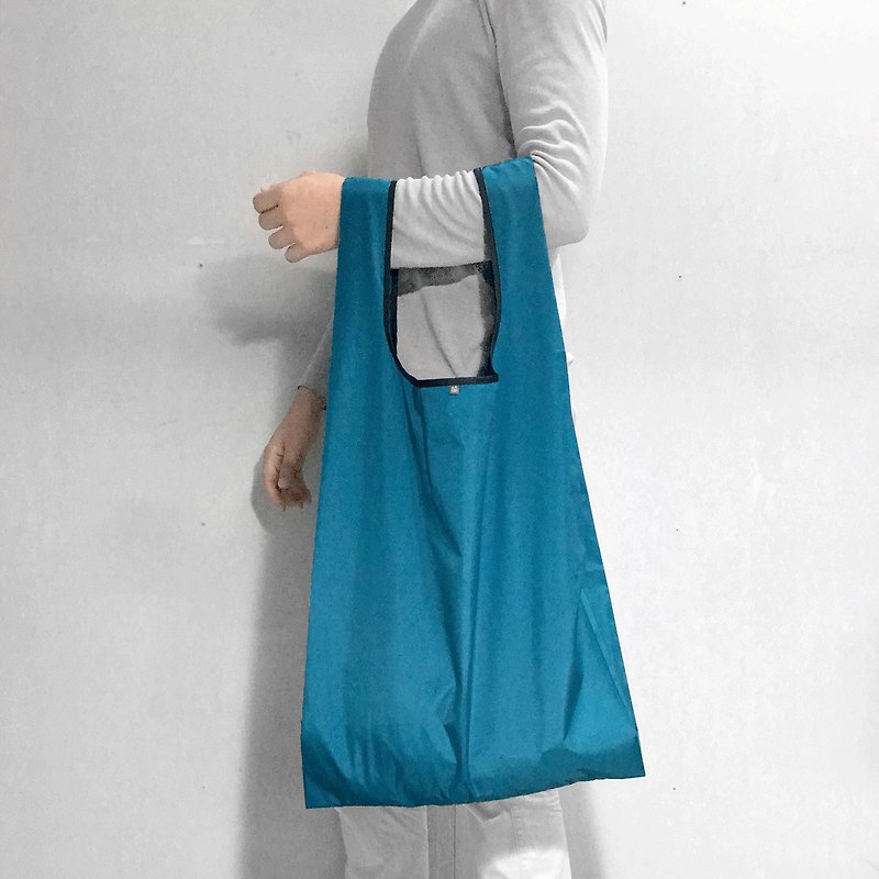 U5 五號環保購物袋 / 靛藍 / 雙色 - 手袋/手提袋 - 聚酯纖維 藍色