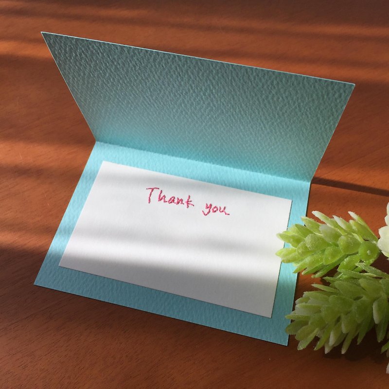 Card / Thank You - การ์ด/โปสการ์ด - กระดาษ สีน้ำเงิน