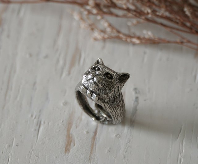 【九尾の猫】【CARVED STACKER RING】 ヘンソン　指輪 九尾の猫】【CARVED STACKER RING】 ヘンソン 指輪 猫の手