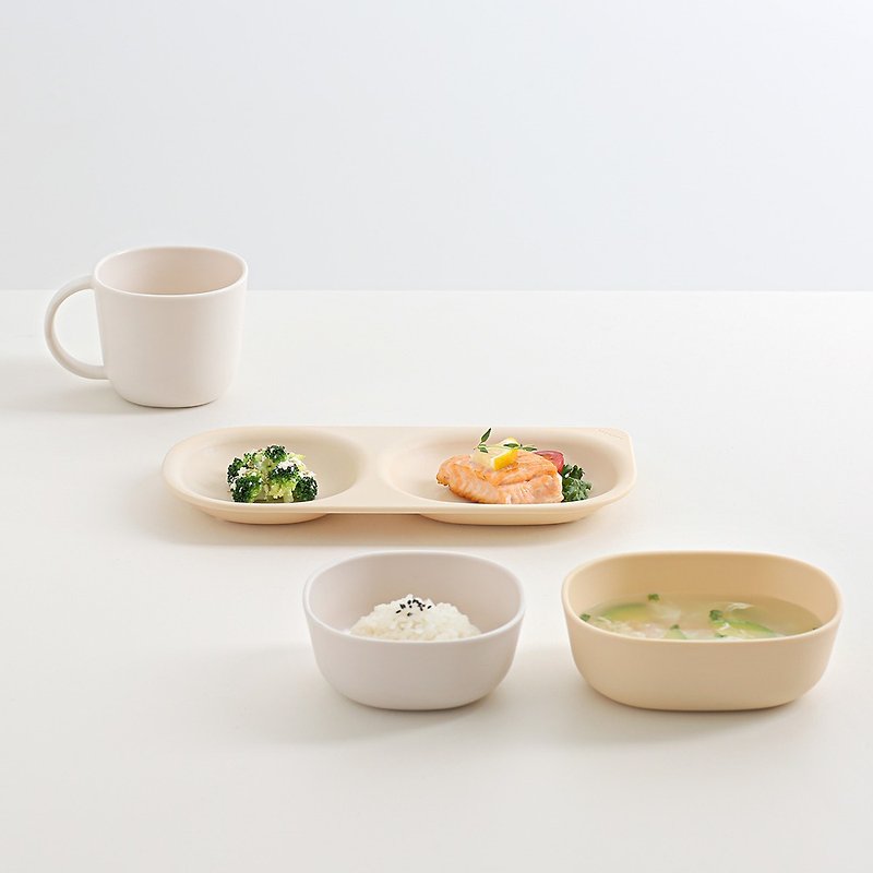 Made in Korea, TACKAON ecozen 2-compartment food tray (packed in carton) - Children's Tablewear - Other Materials Multicolor