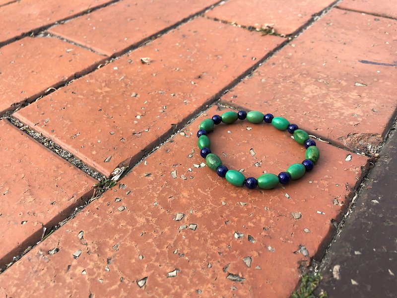 Dan Ran (Bracelet Series) Turquoise: Lucky - Bracelets - Gemstone Green