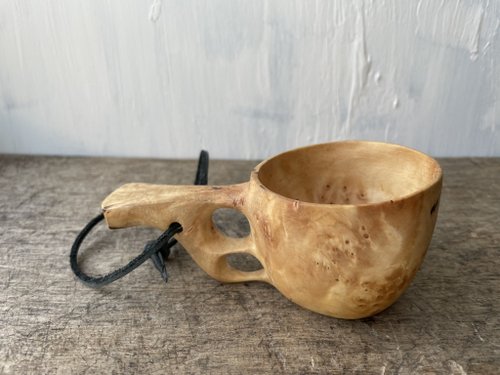 KUKSA, Pahkakuksa, birch bowl from Lapland dishes, spoons