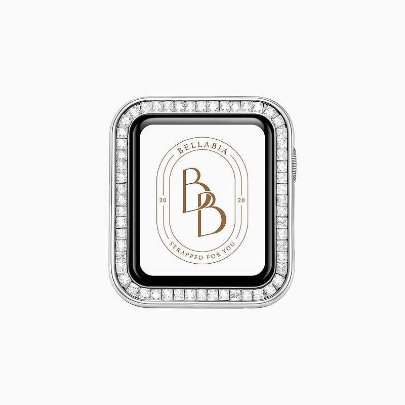Apple Watch 方形格鑽系列 銀色 保護框 - 其他 - 其他材質 銀色