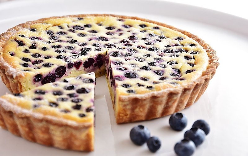 慶祝Celebrate - 7吋 藍莓烤乳酪 - 蛋糕/甜點 - 新鮮食材 紫色