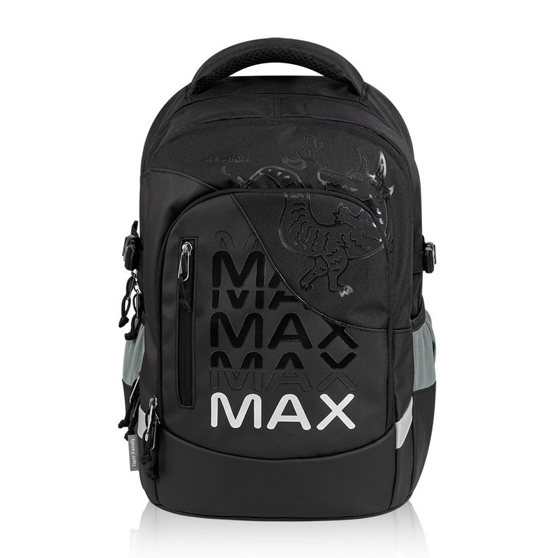 MAX 超輕量護脊書包 可摺疊版 Pro 2S-黑龍神獸 筆電可 多隔層 - 背包/後背包/書包 - 防水材質 黑色