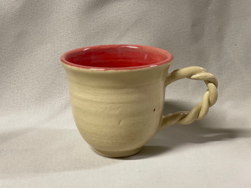 赤いカップ (7.5cm) - 茶壺/茶杯/茶具 - 陶 紅色