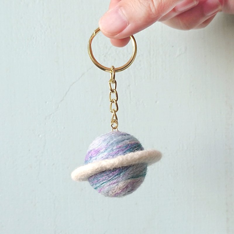 You don't know the handwriting color of the studio's signature color planet magic key ring - Charms - Wool Blue